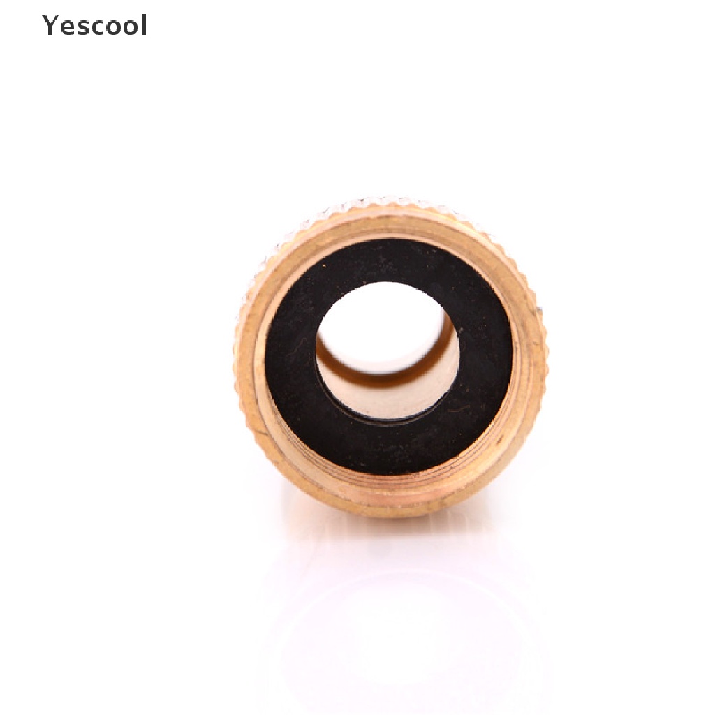 Yescool Adapter Konektor Selang Pipa Air 1 / 2 &quot;Bahan Kuningan