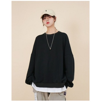 SWEATER OVERSIZE KOREAN STYLE NOONA CHU STYLE BAHAN FLEECE KATUN