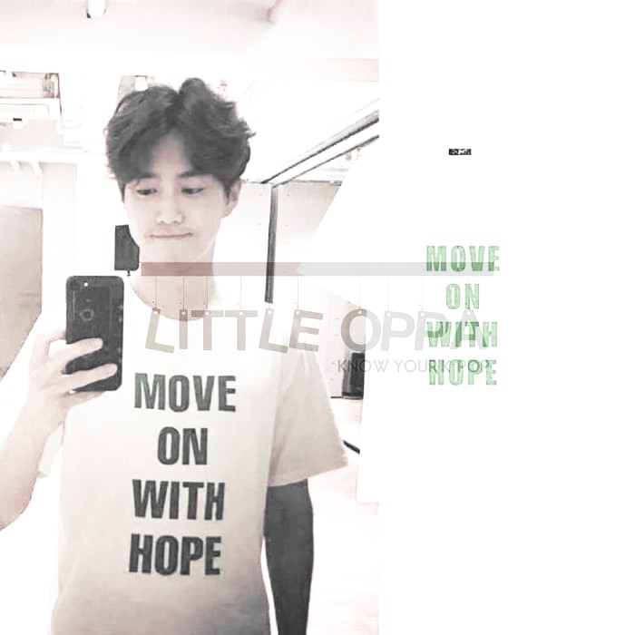 LOP798 KAOS TSHIRT KPOP EXO SUHO MOVE ON WITH HOPE PREMIUM COTTON