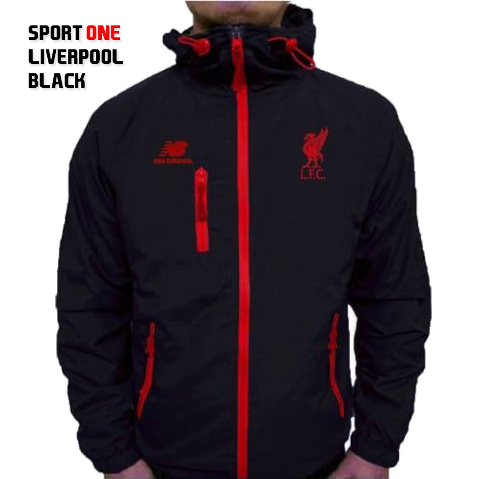 Jaket Liverpool Waterproof Sport Outdoor Warna Hitam
