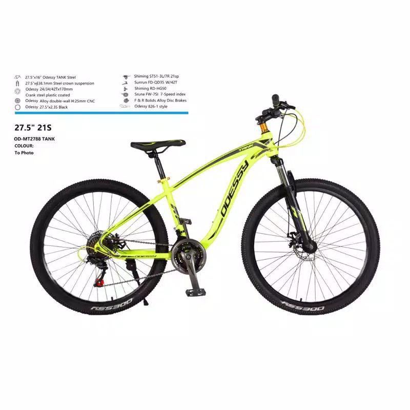 SEPEDA GUNUNG MTB 27.5 ODESSY TANK NEW