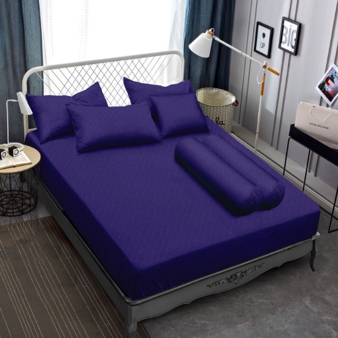 ❤ IJN ❤ Sprei T30 King Polos Emboss Vallery 160x200 tinggi 30cm Terlaris