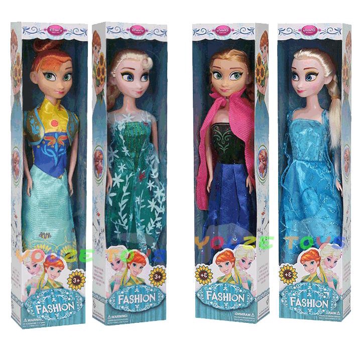 Set Mainan Boneka Princess Elsa Anna Frozen Ukuran 31cm Untuk Hadiah Ulang Tahun Anak Perempuan