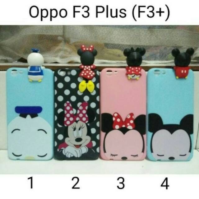 Case Karakter Disney Baby Peek For Oppo F3 Plus / Softshell Case 3D Oppo F3 Plus