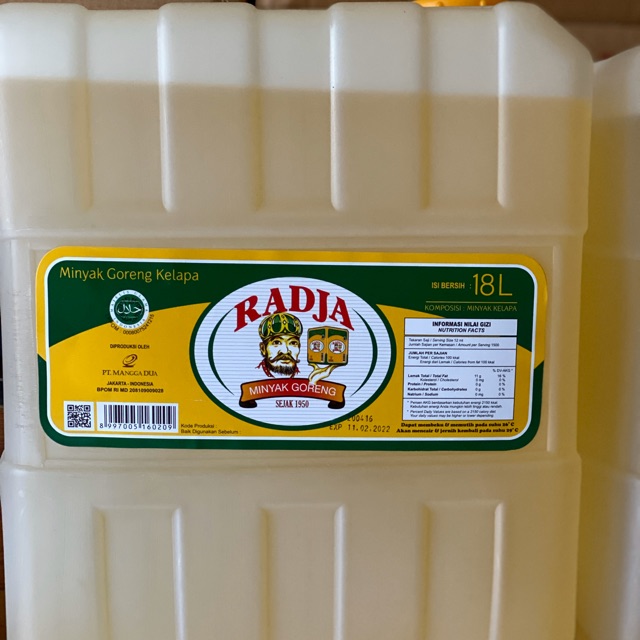 

Minyak Goreng Radja 18 L Jerigen