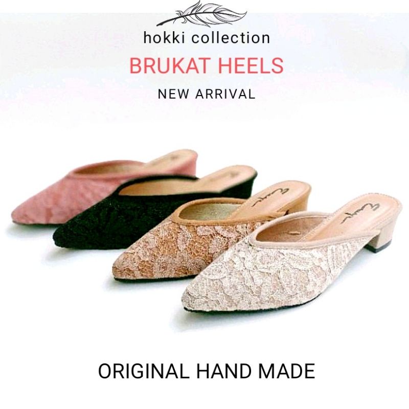 Heels brokat Pesta Wanita Terbaru Sepatu Sandal hak tinggi 3 cm Premium