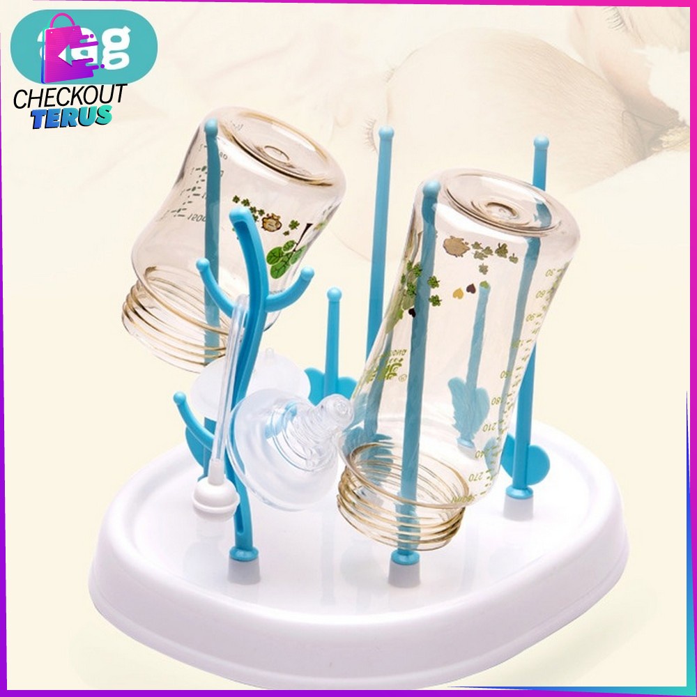 CT C52 Tempat Botol Susu Bayi Rak Botol Susu Bayi Baby Bottle Drying Rack Rak Pengering Botol Dot  Rak Penyimpanan Botol Bayi Perlengkapan Bayi