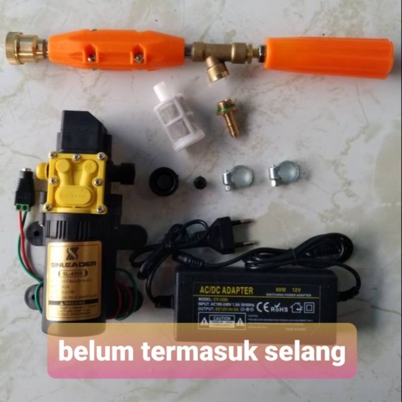 Set cuci motor Sinleader Drat 100psi Adaptor 12V Pompa air dinamo tangki sprayer elektrik