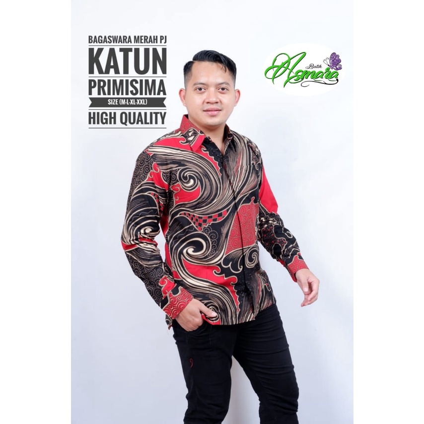 BAGASWARA MERAH ASMARA BATIKSOLOAMANAH KEMEJA BAJU BATIK PRIA SOLO LENGAN PANJANG PENDEK LAPIS FURING ATASAN BATIK PREMIUM MODERN KATUN HALUS PRAJA BUMI LISANG GENI KLABANG ASMARA PEKSI JIWO KENCONO UNGU GIYANDRA IJO SUJIWO KLASIK MAJALAYA AKAR PUTIH