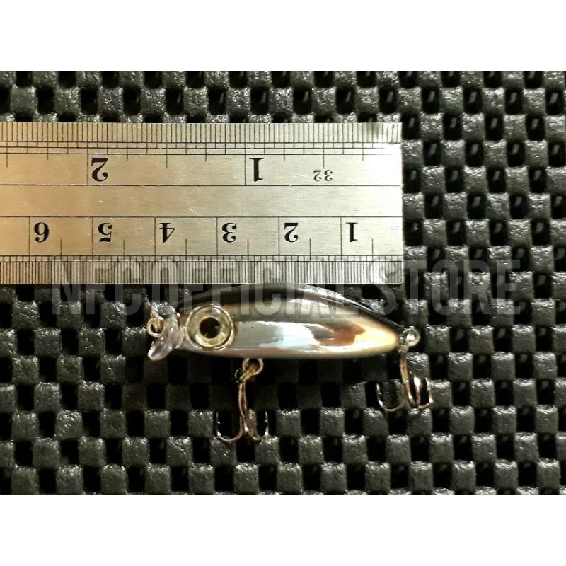 Mini floating minnow 3,5cm / 3gr Umpan tiruan bentuk ikan, Target hampala laosan payus barramundi