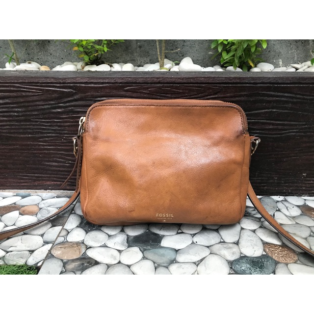 Tas selempang fossil jadul vintage jadoel preloved second bekas