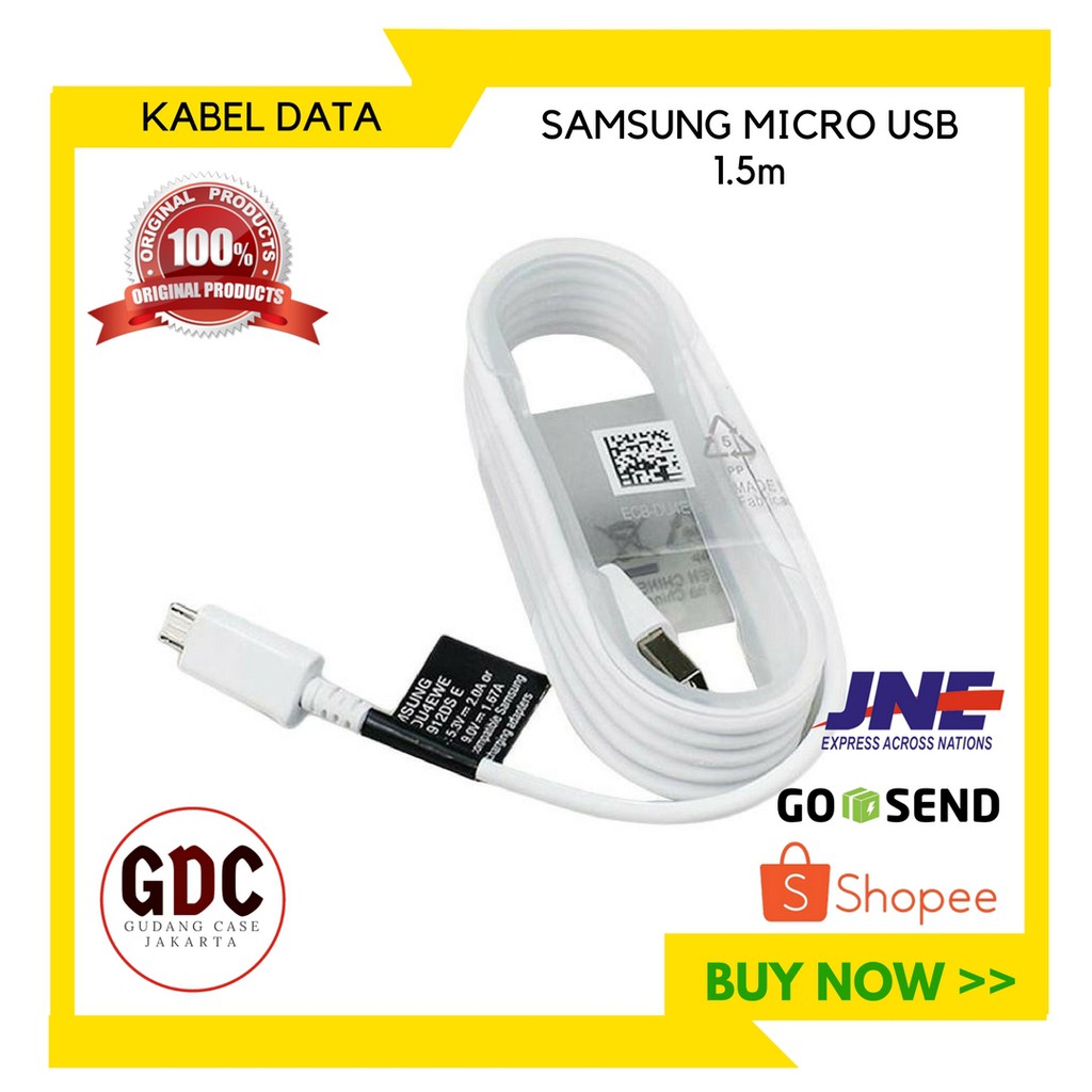 Jual Kabel Data Samsung Micro USB Original 1.5m Fast Charging Samsung