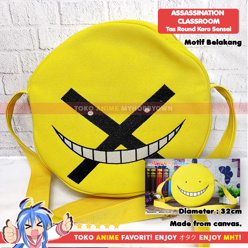 Tas Selempang Anime Assassination Classroom Ansatsu Kyoshitsu Koro Sensei Face