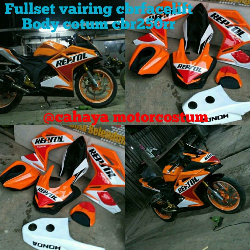 Fullset body vairing CBR150facelift costum cbr250rr