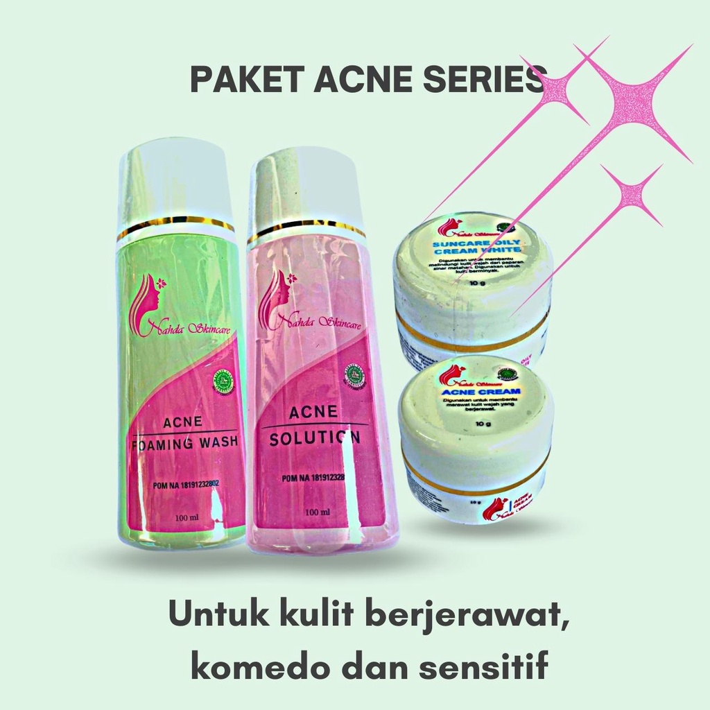 NAHDA SKINCARE PAKET NORMAL &amp; ACNE ORIGINAL BPOM 100%