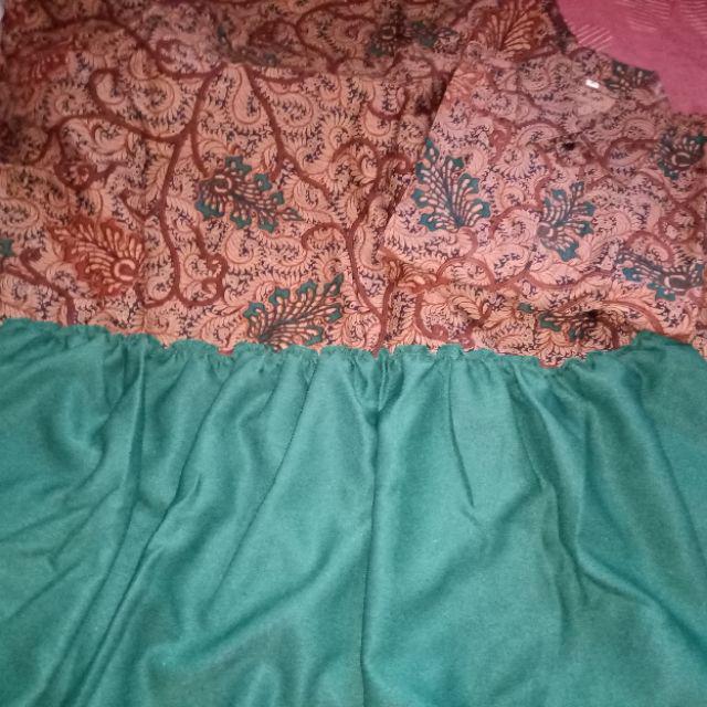 Cople Pria Wanita Gamis Batik Meisya Style // Batik Rampel // 2762 // Tunggal Terbaru