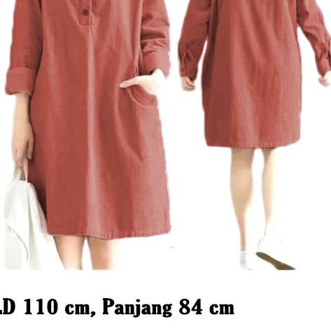 LM 15052 Baju Atasan Wanita TUNIK HOODIE KATUN JEPANG Tunic TERBARU