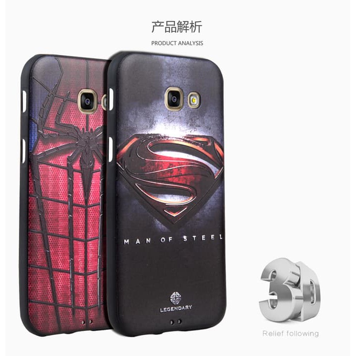 SILIKON SUPERHERO Samsung A5 2016 2017 A510 A520 soft case back cover    /Case Hp / Casing HP /