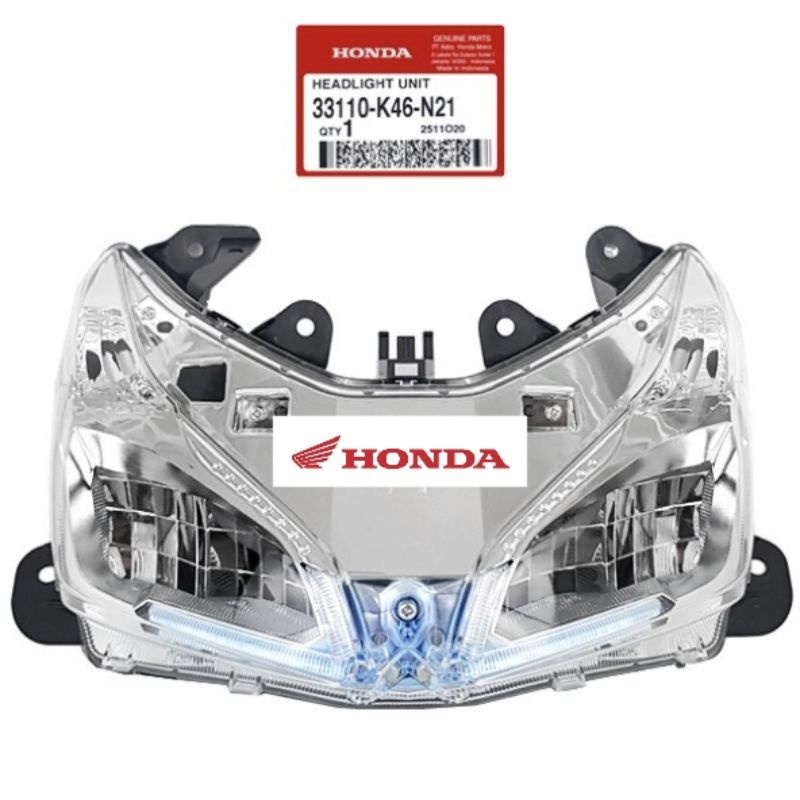 33110 K46 N21 lampu depan reflector vario 110 fi vario 110 fi esp stater halus asli honda