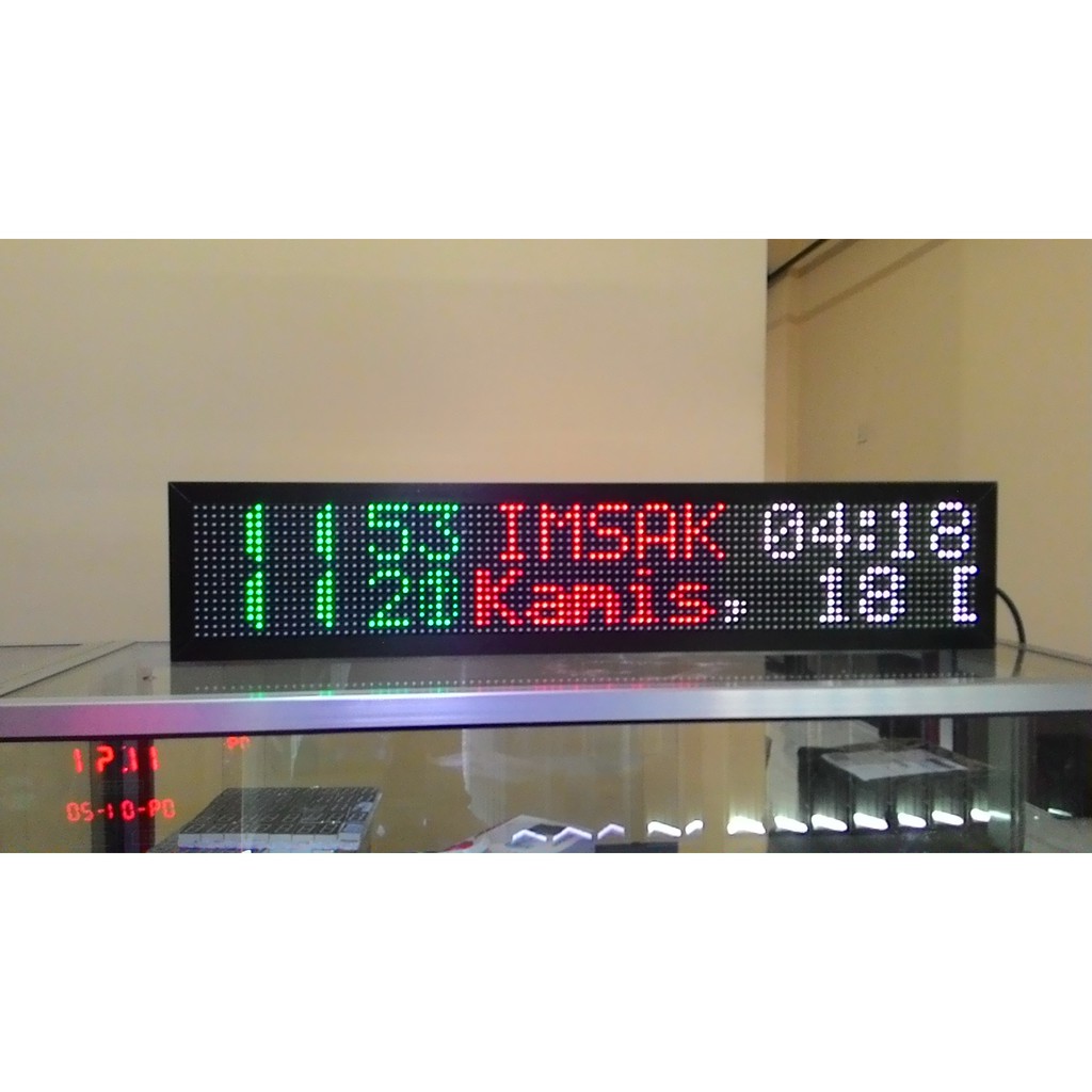 Jadwal Sholat Running Text GPS Mix Warna Android