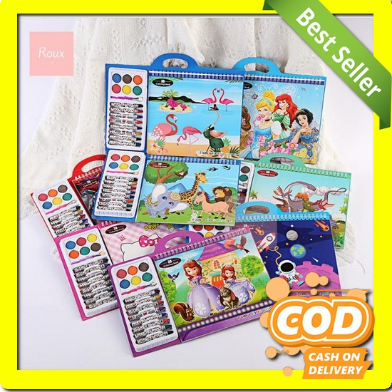 

151 Pcs Set Crayon Krayon Set Pensil Warna Lengkap Alat Tulis Crayon Buku Gambar Set Anak Alat L