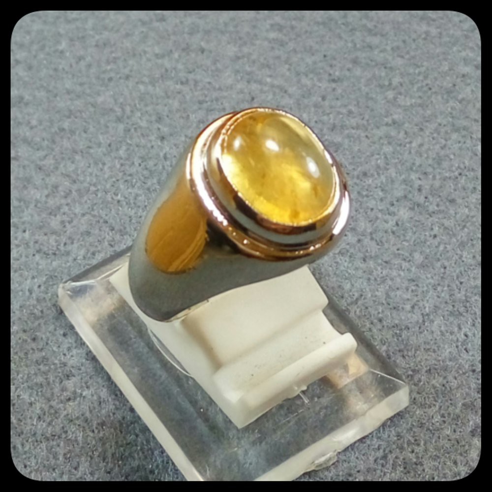 CINCIN NATURAL HONEY CITRINE PECAH SERIBU SIZE MINIMALIS JAMIN ASLI NATURAL