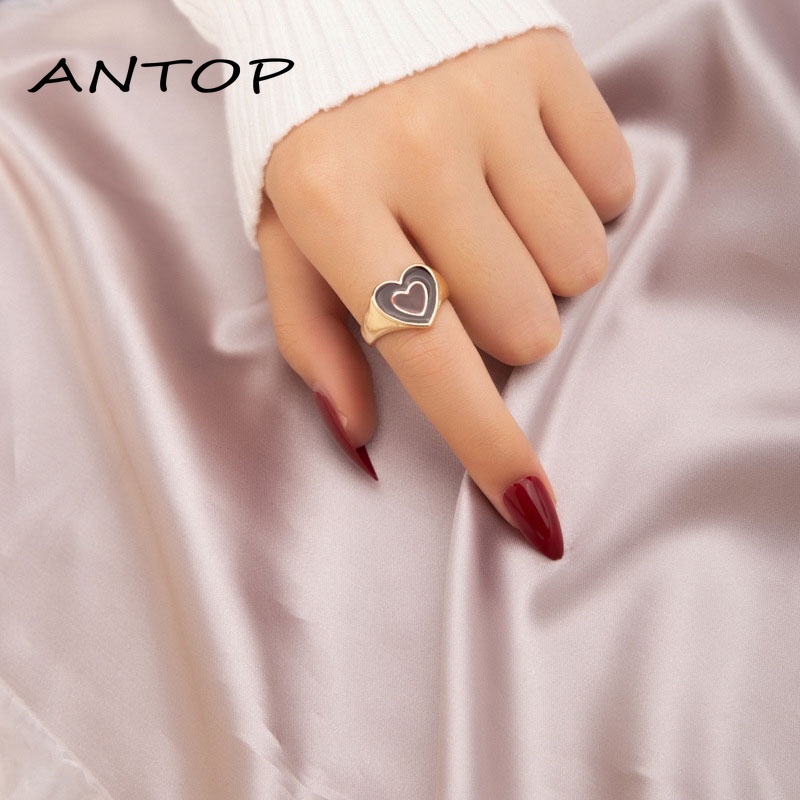 Aksesoris Fashion Cincin Pasangan Cinta Adjustable ANTOP