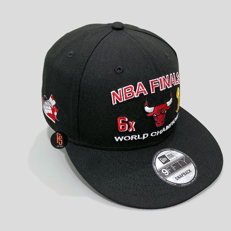 TOPI NEW ERA ORIGINAL 950 NBA FINAL CHICAGO BULLS BLACK