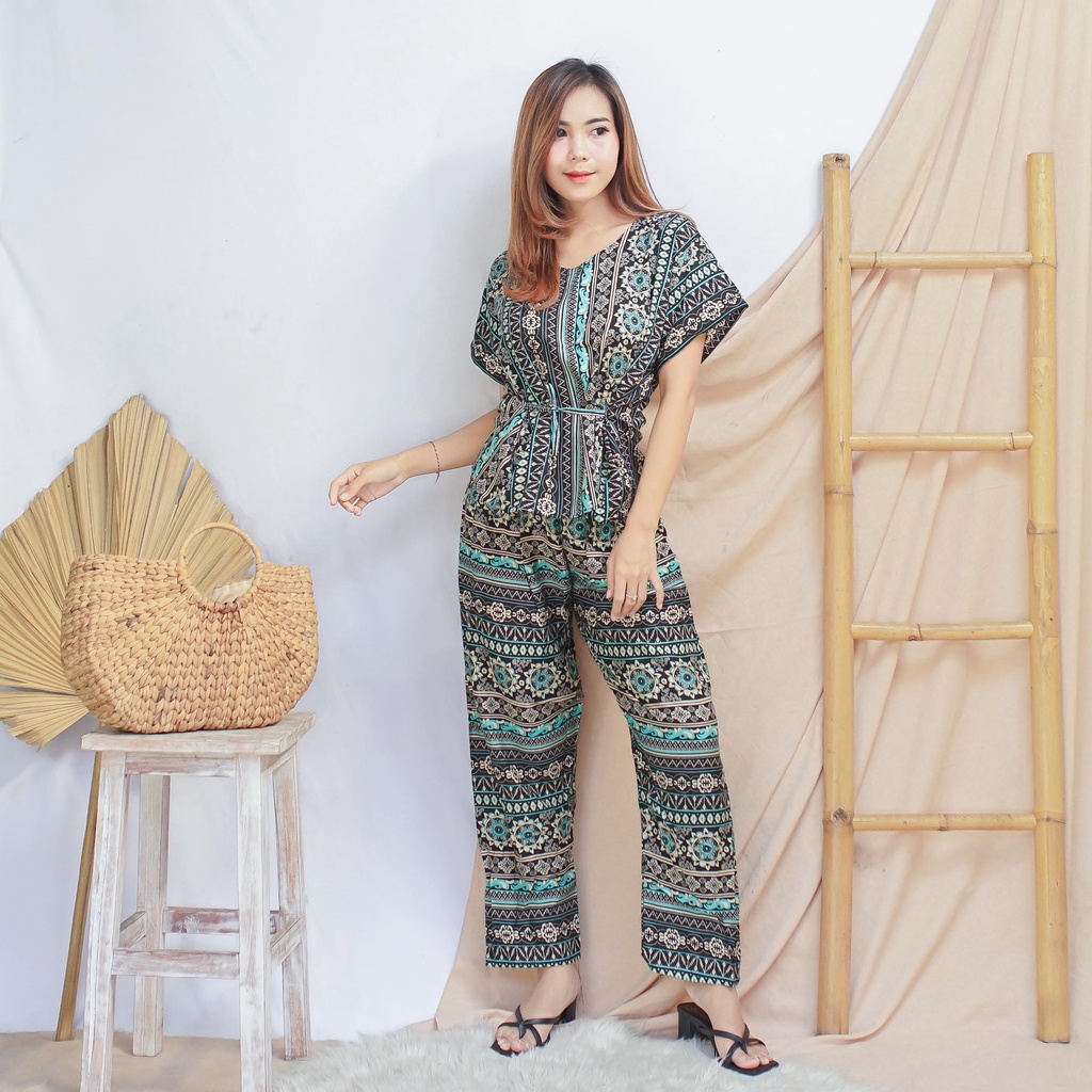 Daster Babydoll Panjang Bali-SET ETNIK TOSCA