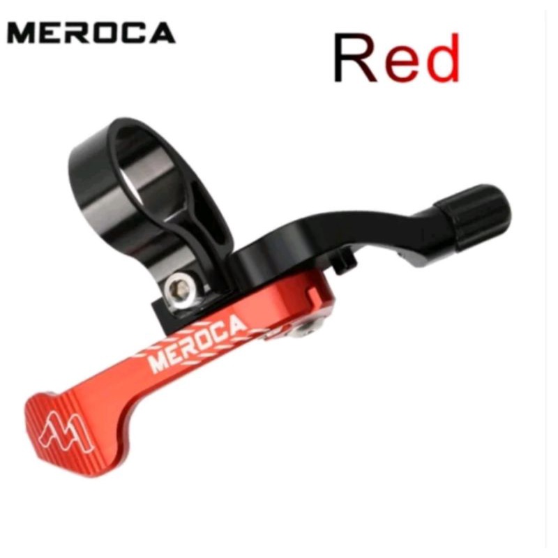 Meroca Remote Dropper Seatpost Hydroulic Wire Controller Seatpost Dropper Lever Merah