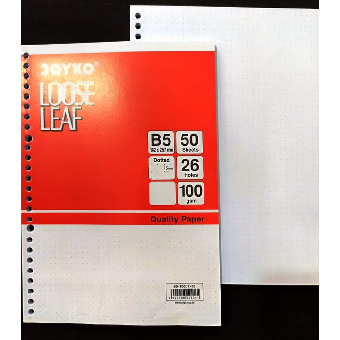 

Loose Leaf B5 Dotted Joyko