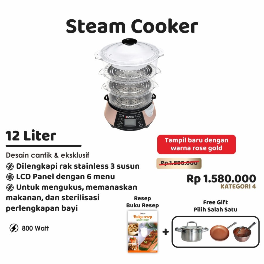 SIGNORA Steam Cooker Bonus Kategori 4