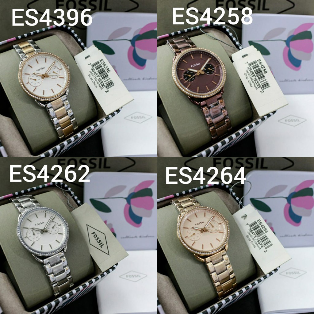 TERLARIS FOSSIL ES4396 ES4258 ES4262 ES4264 CHRONOGRAPH ORIGINAL JAM TANGAN WANITA TERMURAH