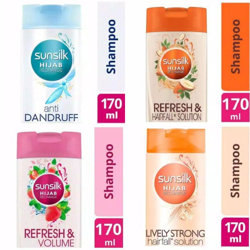 SUNSILK SHAMPOO HIJAB REFRESH &amp; VOLUME 170ML DAN 70ML