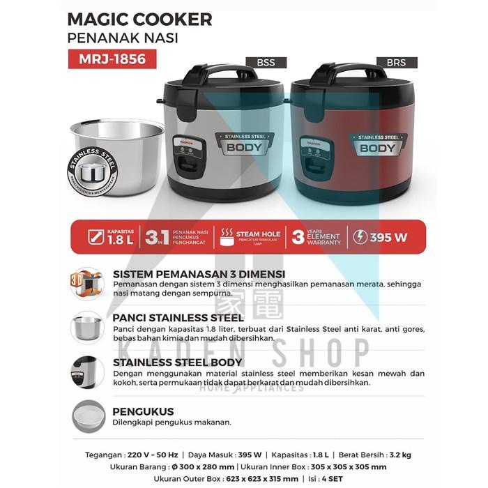 Rice Cooker Stainless Maspion 1.8L Berkualitas