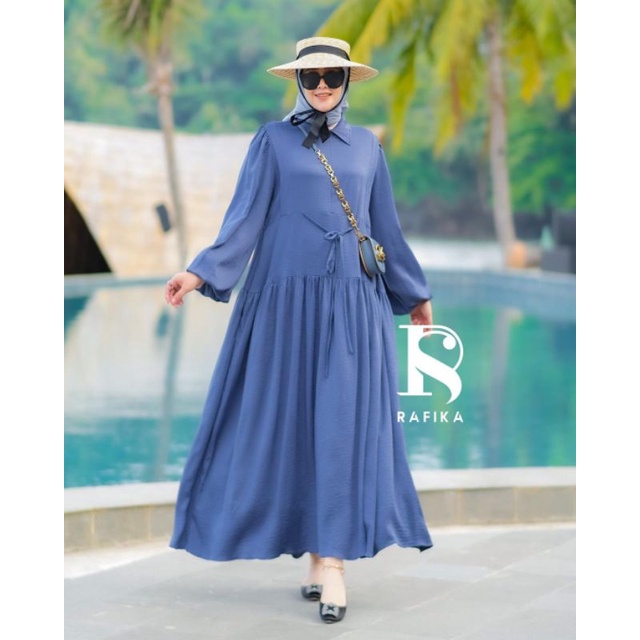 TERBARU YOANA MIDI BY RAFIKA STORE GAMIS MAXY MIDI DRESS TERBARU RAFIKA DLOVERA GAGIL FASHION MDLY G
