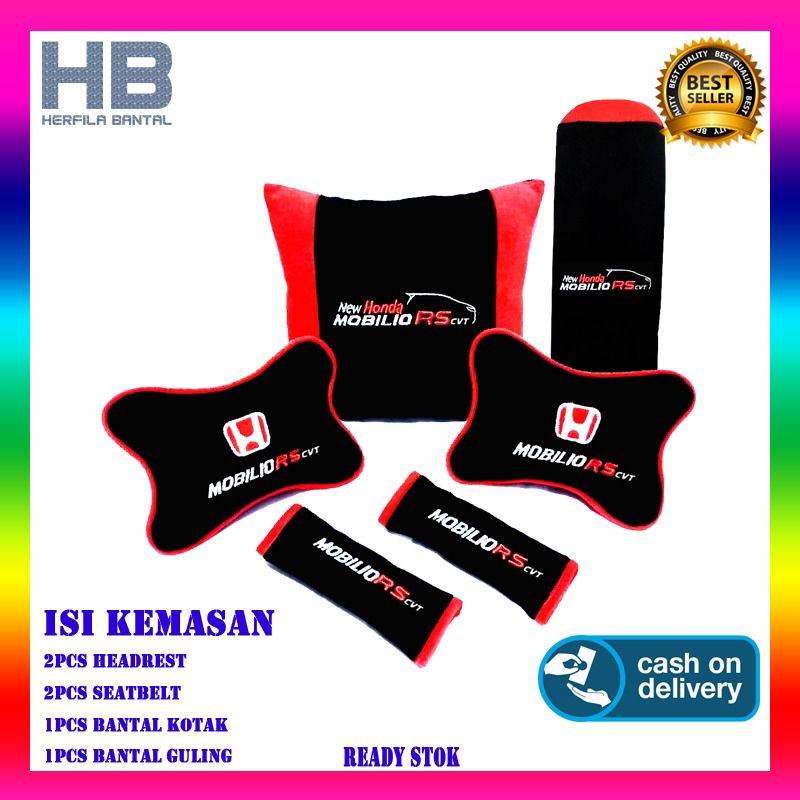 aksesoris interior mobil Honda Mobilio RS cvt bantal mobil Honda Mobilio RS cvt