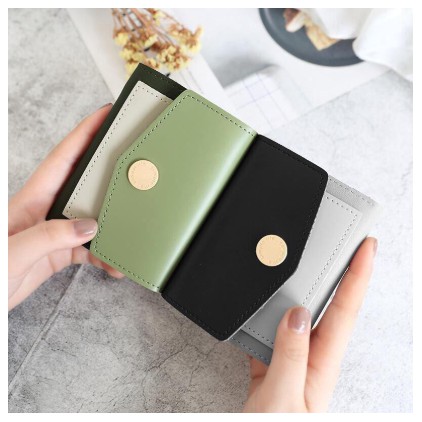 ♥SKY♥ Dompet Wanita Dompet Wanita Lipat Dompet Impor real pic-2