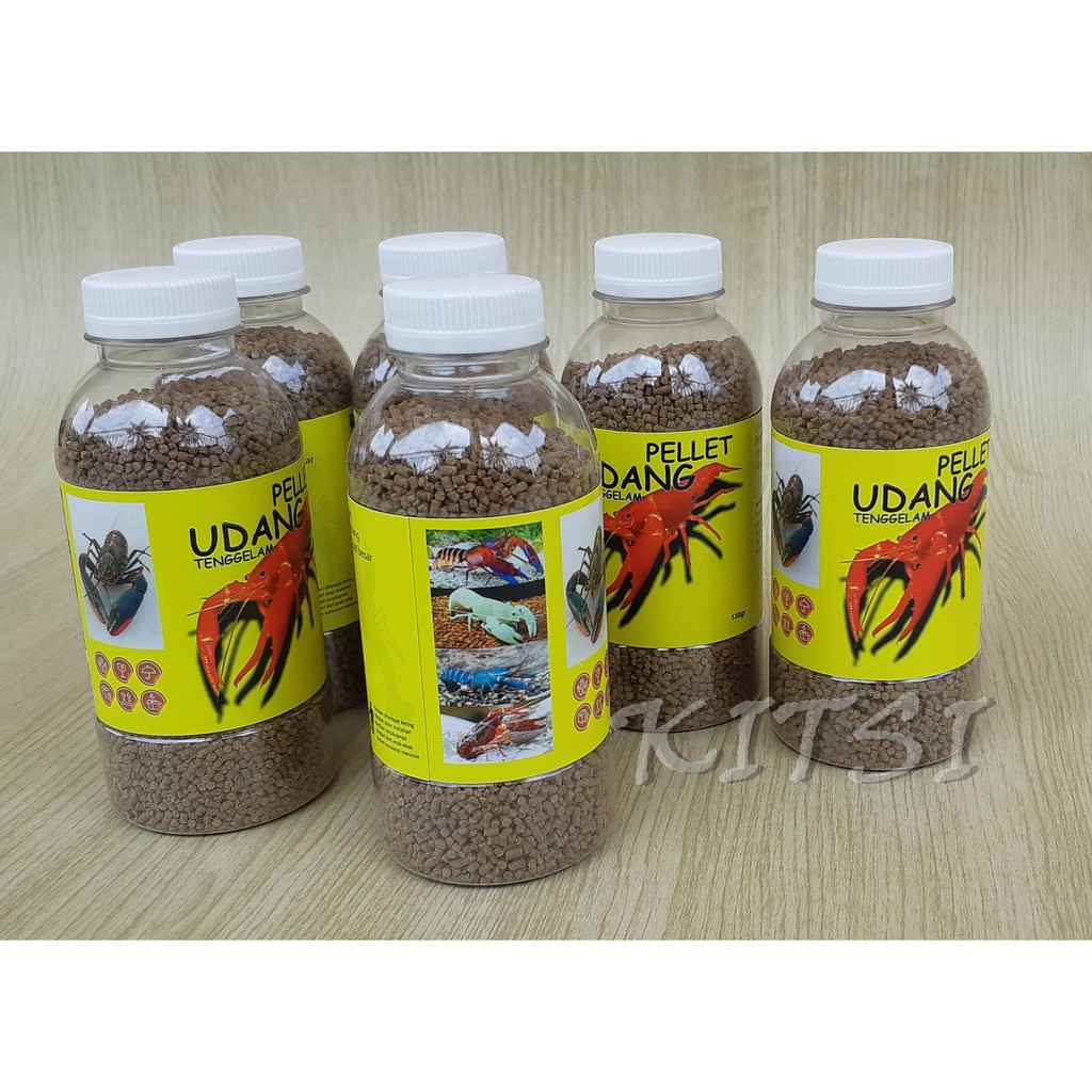 Pelet Udang Hias dan Lobster / Pakan Pelet Udang / Lobster - Tenggelam - Pakan Udang Lobster 130 gr