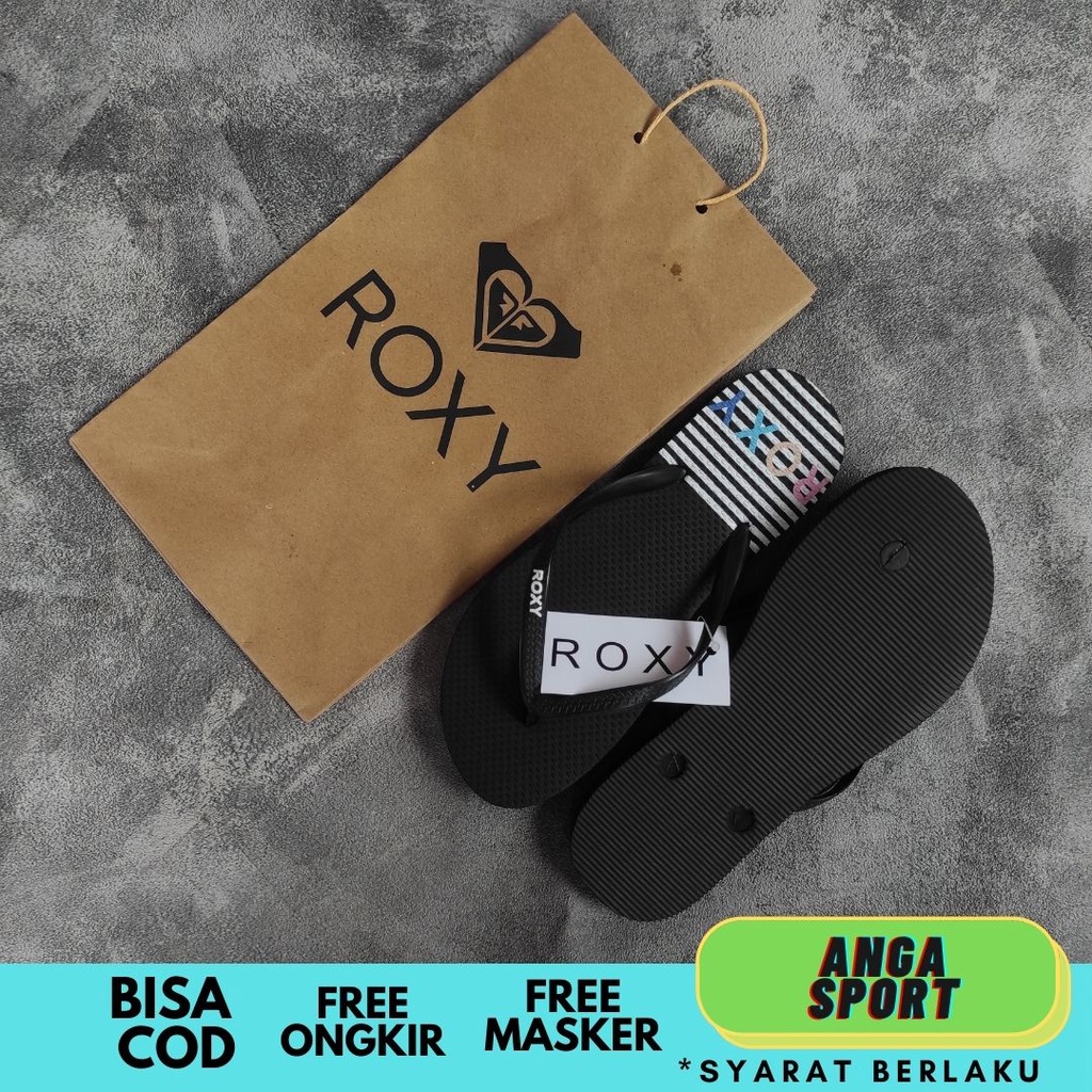 SANDAL JEPIT WANITA ROXY PREMIUM / SENDAL SURFING JEPIT REMAJA DISTRO KEREN / SENDAL RUMAHAN CASUAL SANTAI TERMURAH