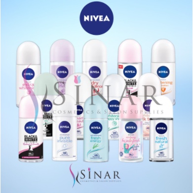 ✦SINAR✦ Nivea Deodorant Roll On | Deodorant Roll On Men | Women | 25ml/50ml | Hijab - Extra Whitening - Silk Touch - Invisible