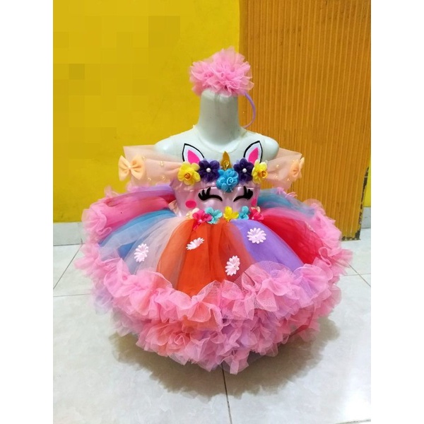 GAUN PESTA ANAK PEREMPUAN DRESS/ GAUN PESTA ANAK PEREMPUAN MEWAH/BAJU PESTA ANAK/BAJU ULANG TAHUN UN