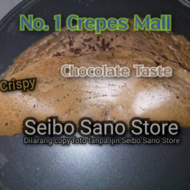 

Tepung Crepes Mall 3 Kilogram Rasa Coklat dari Pelopor Crepes Harum