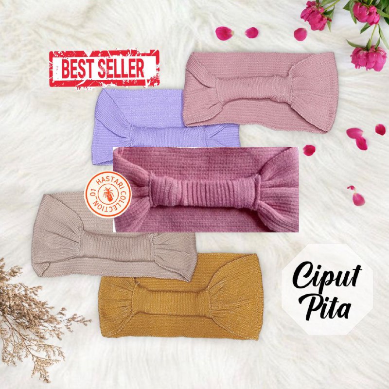 HASTARI CIPUT BANDO RAJUT/ BONDU Ciput rajut pita murah polos