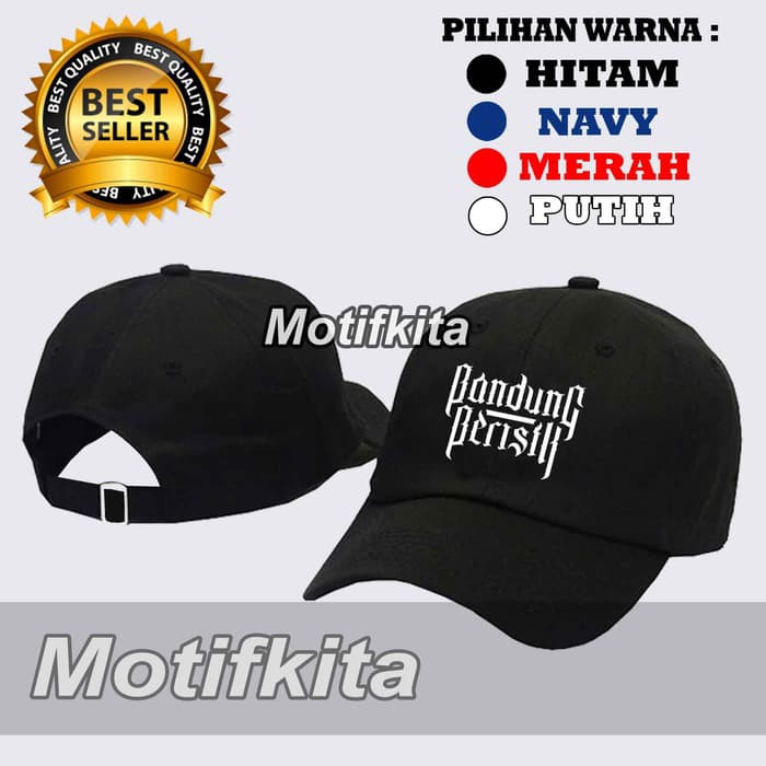 (HOT PROMO)  Topi Baseball BANDUNG BERISIK keren Pria Wanita Distro Polos Motifkita -Palace Store