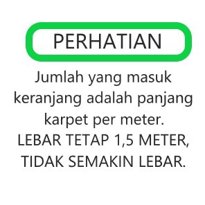 Karpet Plastik/Perlak Lantai/Meja Lebar 1,5 Meter [Wasilah Gresik]