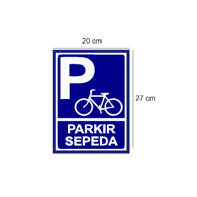 

Stiker Vinyl Himbauan Tanda Lokasi Tempat Parkir Sepeda Sekolah Masjid
