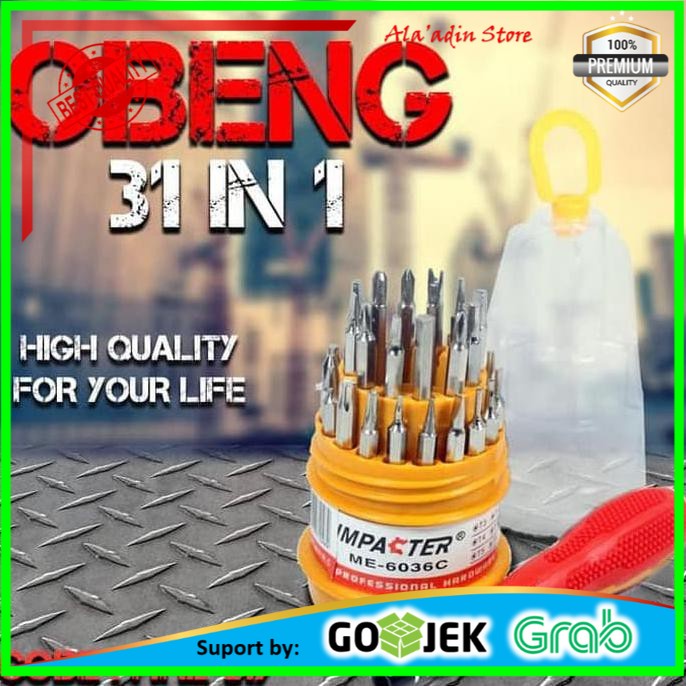 Cuci Gudang Obeng Set 31 In 1 Screwdriver Handphone Elektronik Hp