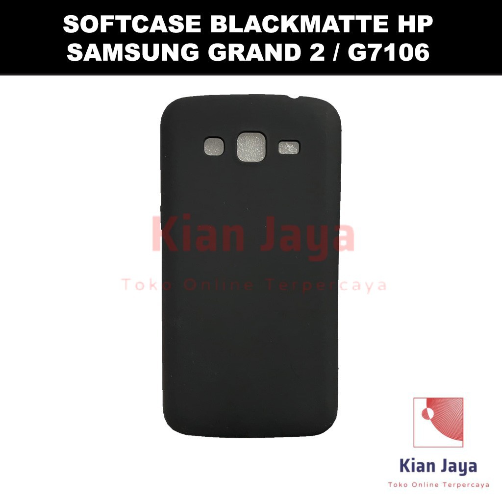 Softcase Blackmatte Handphone Samsung Galaxy Grand 2 / G7106 Antishock, Casehp, Siliconcase, Slim Design