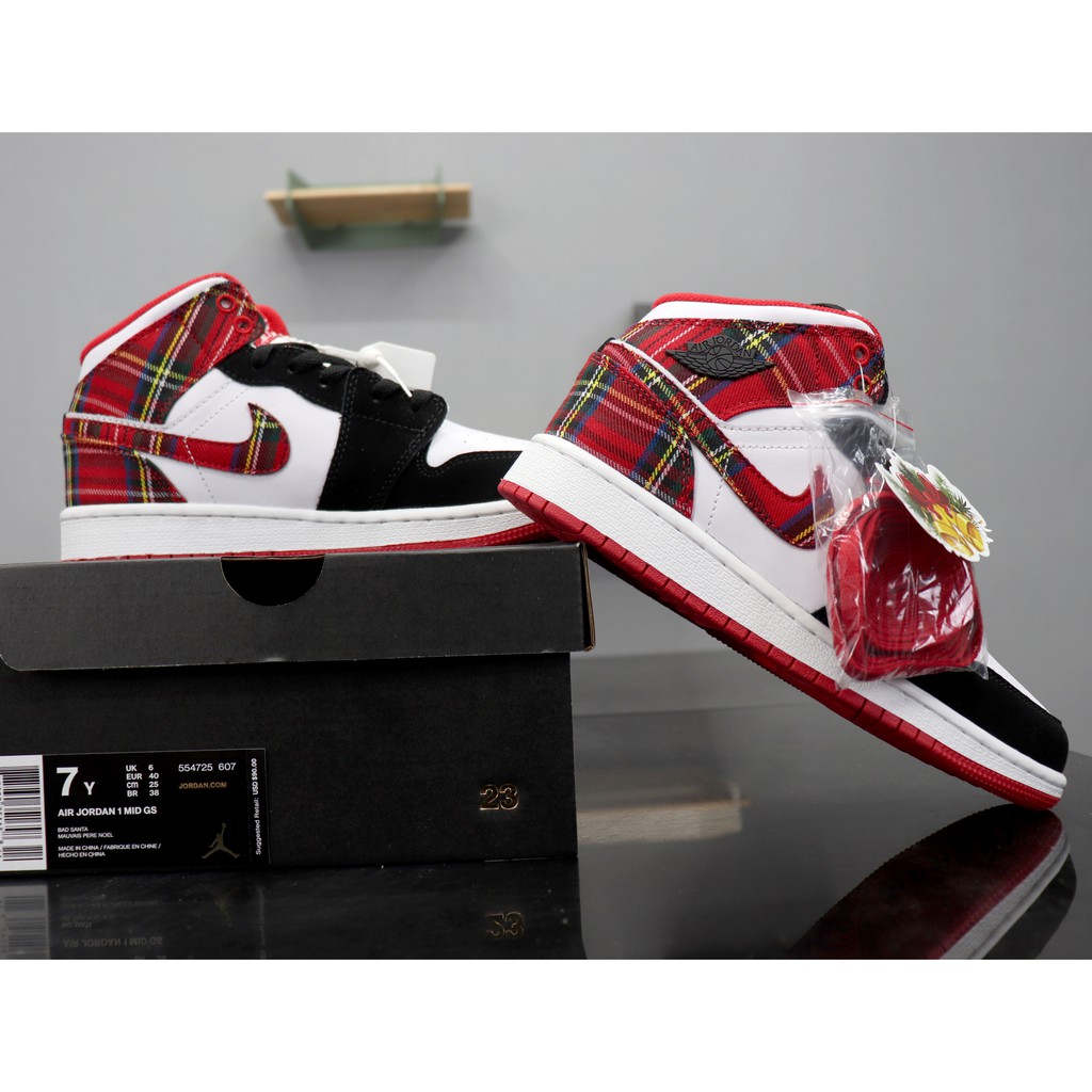 plaid jordan 1